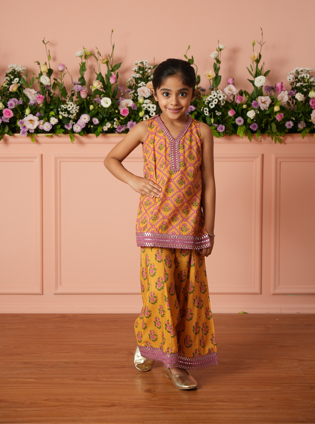 Ursella Lawn Mustard Kurta Set