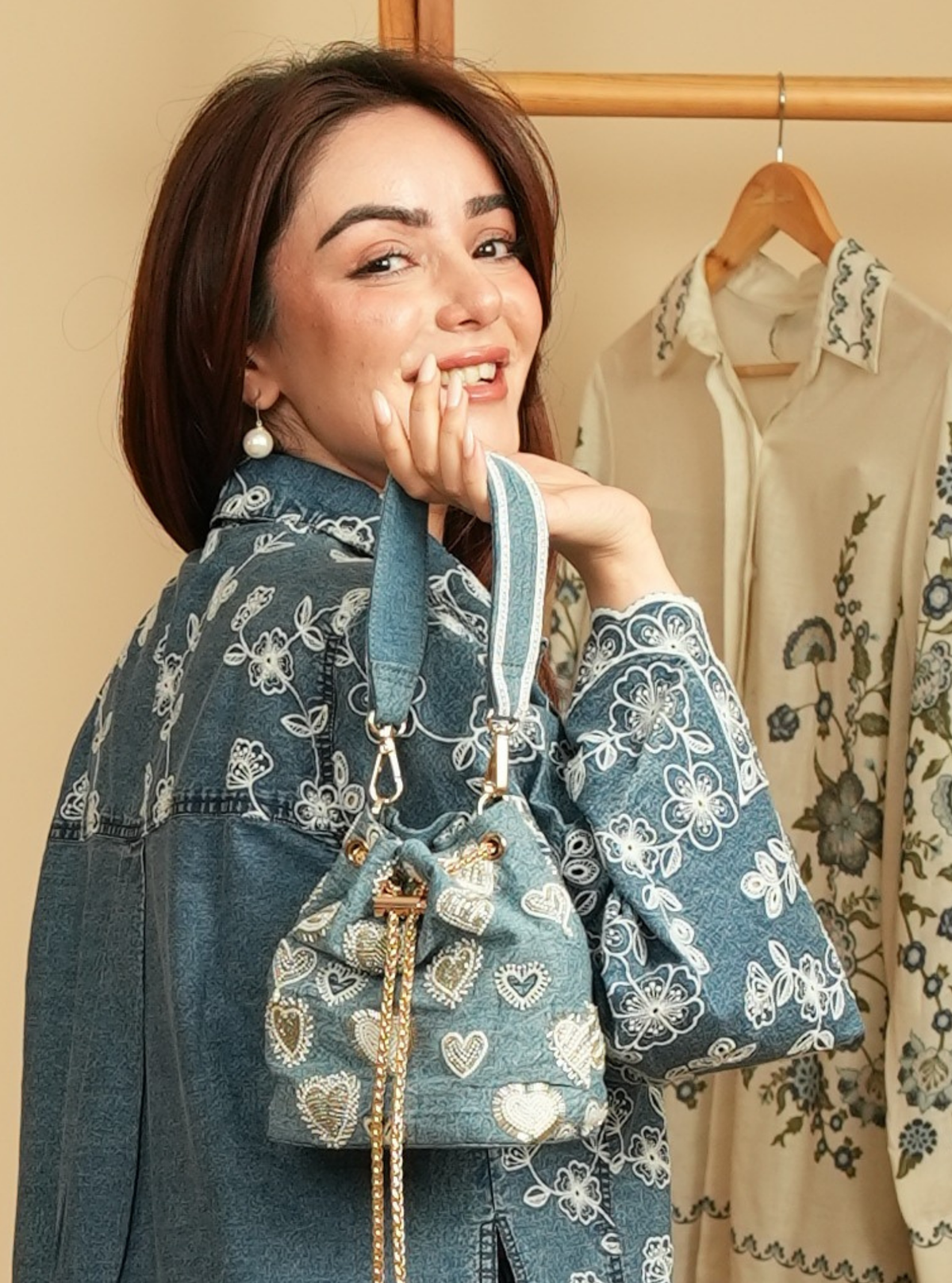 Savannah Denim Handbag