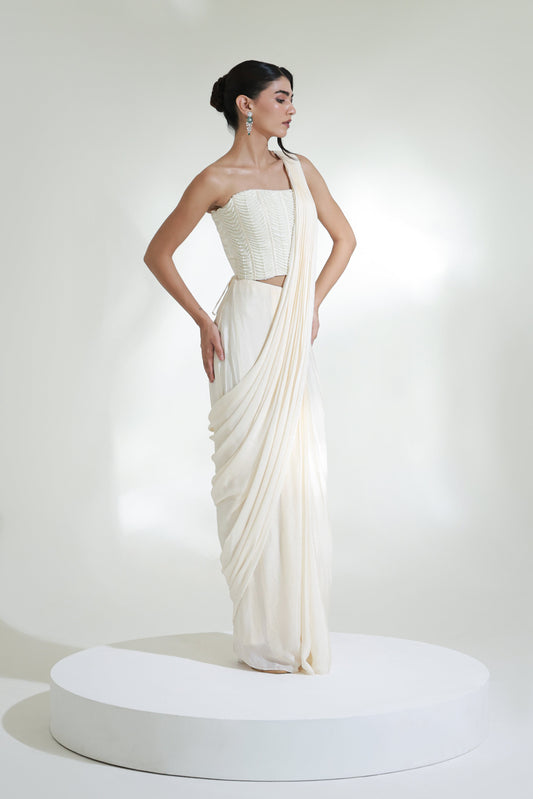 SHELL CORSET SAREE