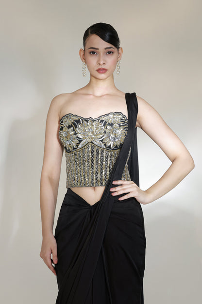ECLIPSE CORSET SAREE SET
