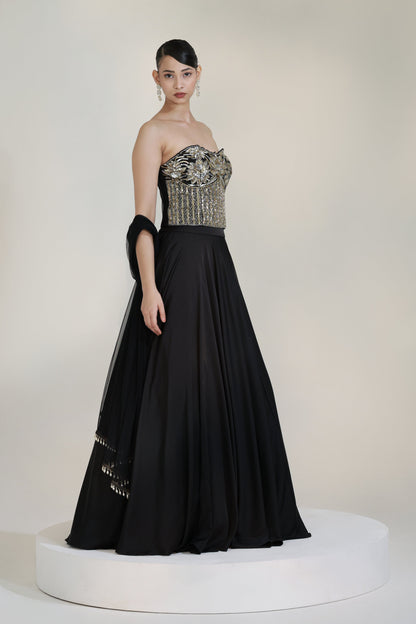 ECLIPSE CORSET LEHENGA SET