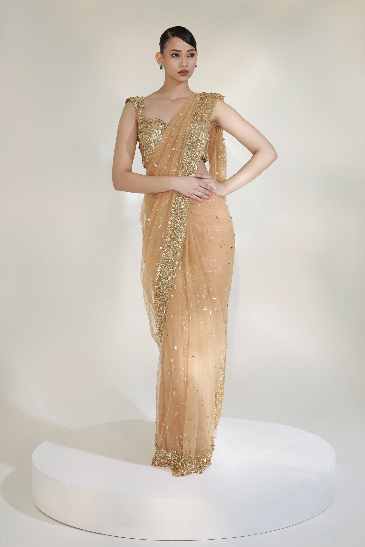 GOLDEN GLAM SAREE