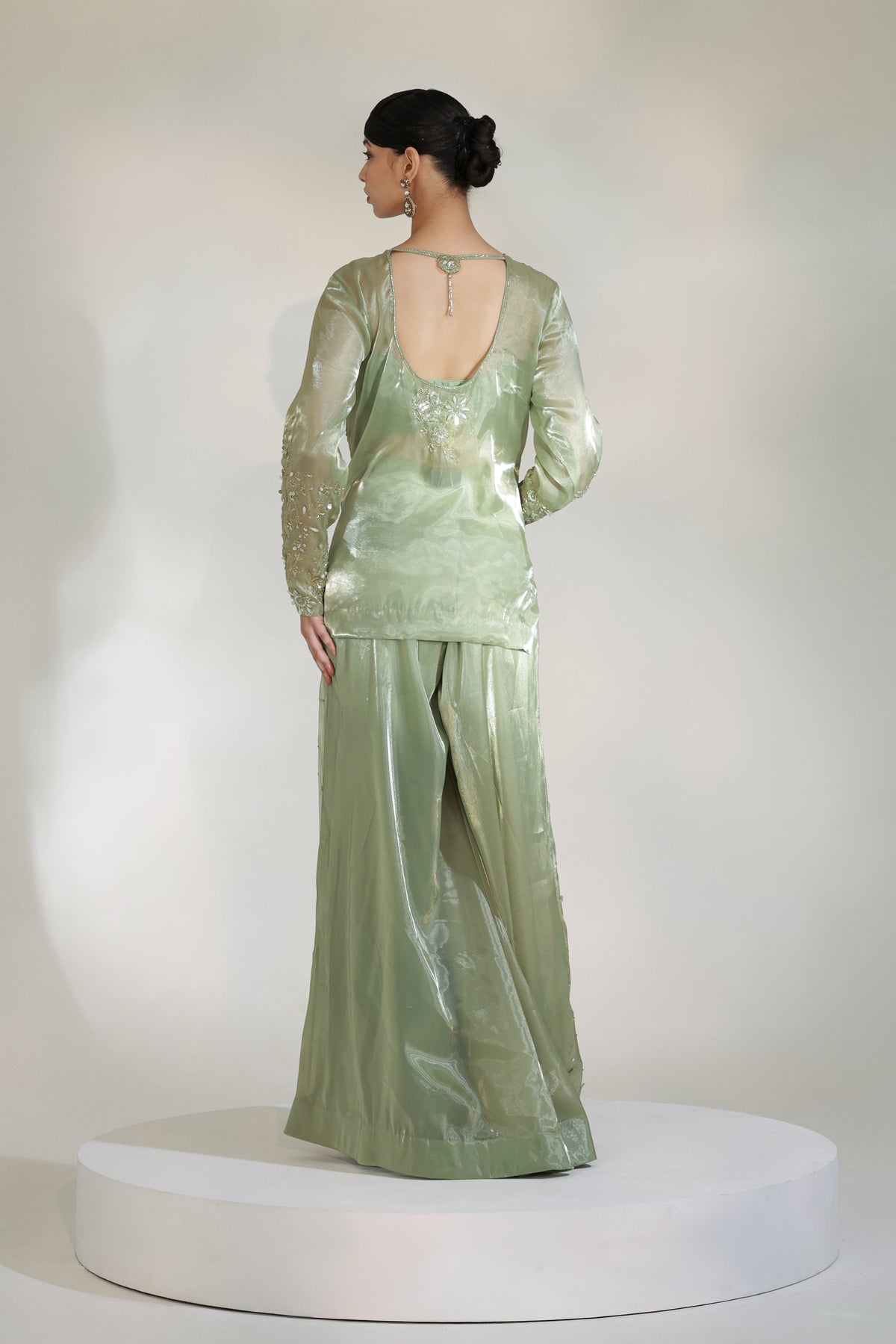SAGE LUXE SHARARA SET
