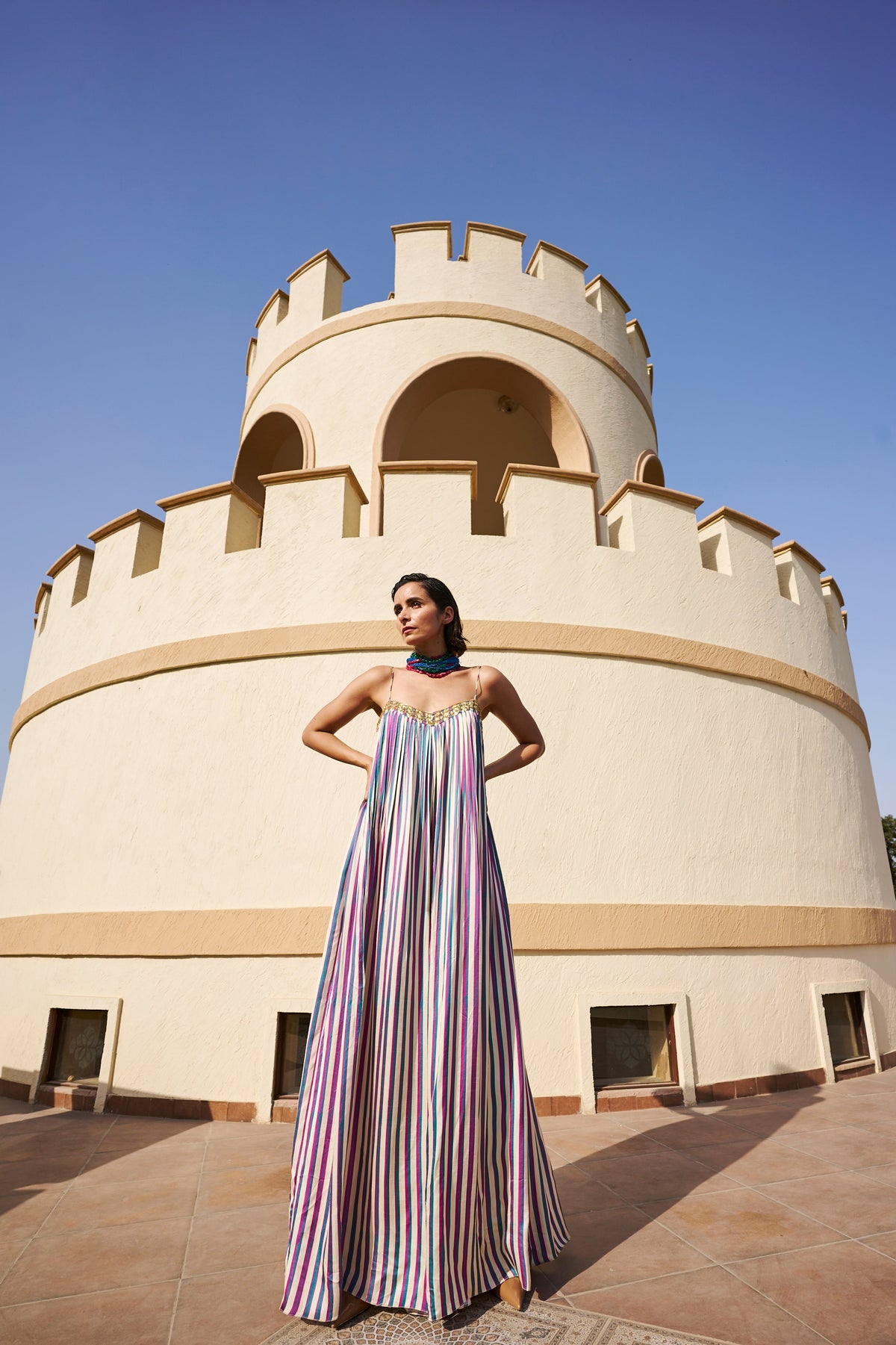 MULTICOLOUR STRIPED JUMPSUIT- EC-JS-EG24-16- MultiColor