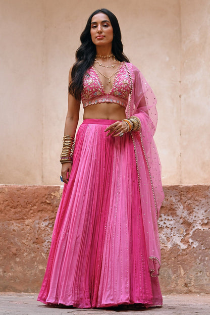 Nisha Aggarwal in Ombre Meadow Set
