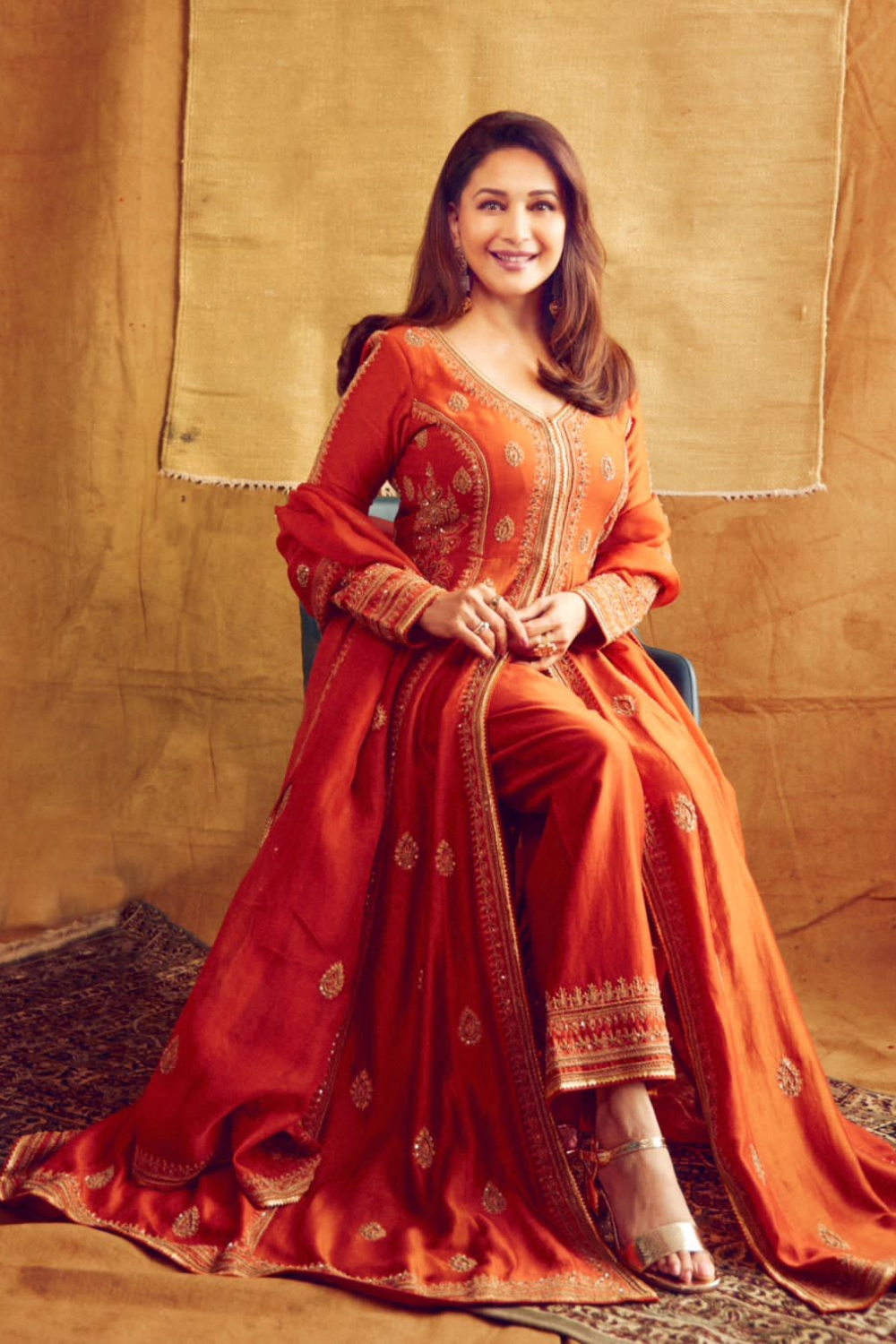 Madhuri Dixit in Husna Anarkali Set