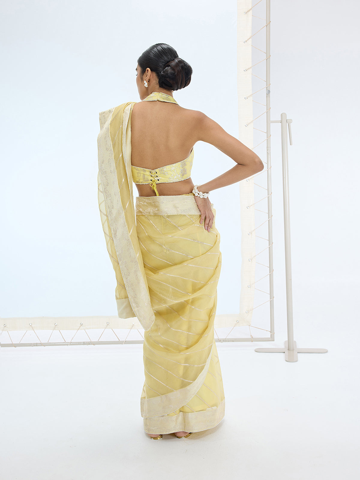 The Ivy Saree In Lemon