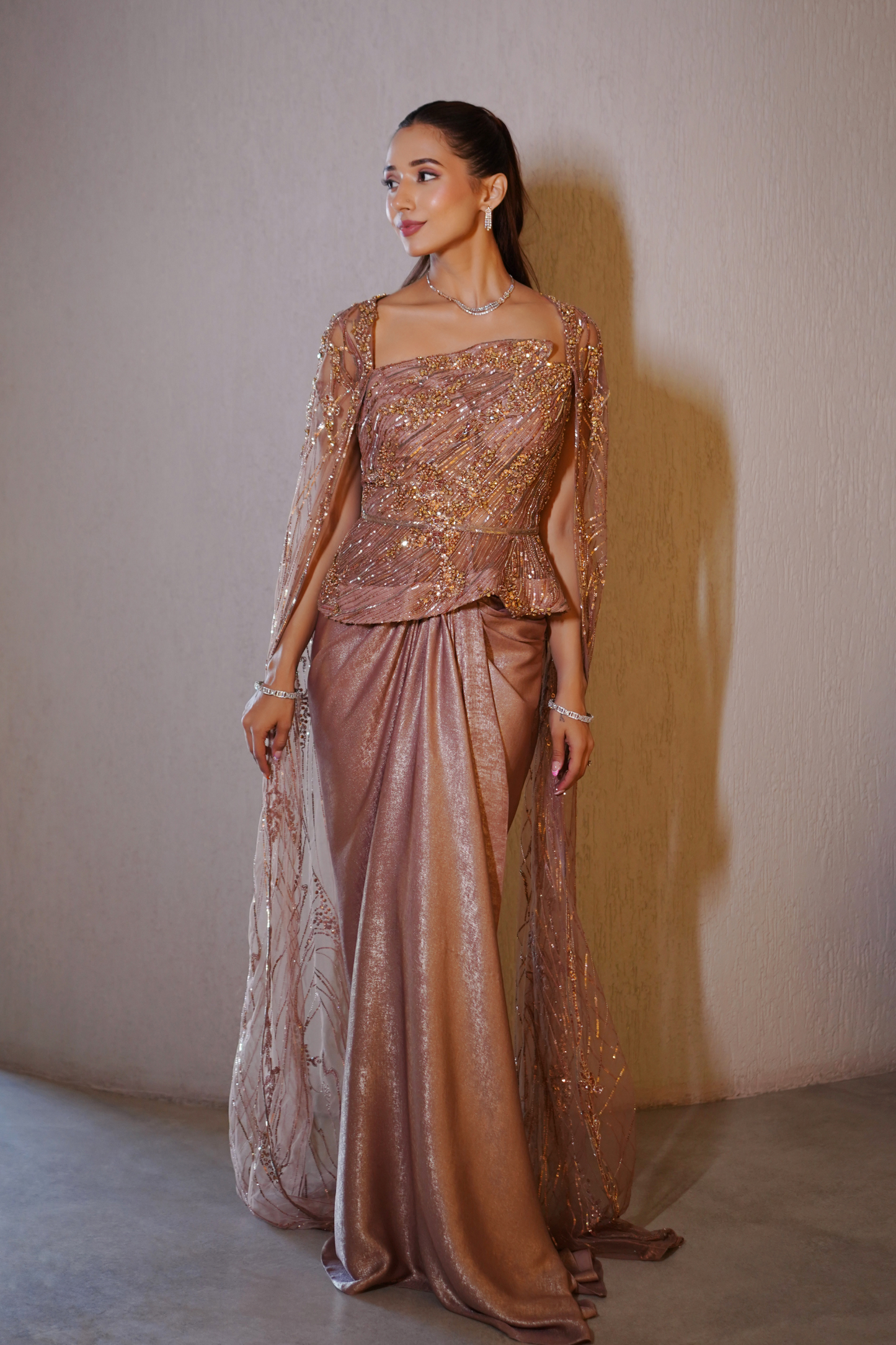 Rose Dust Saree