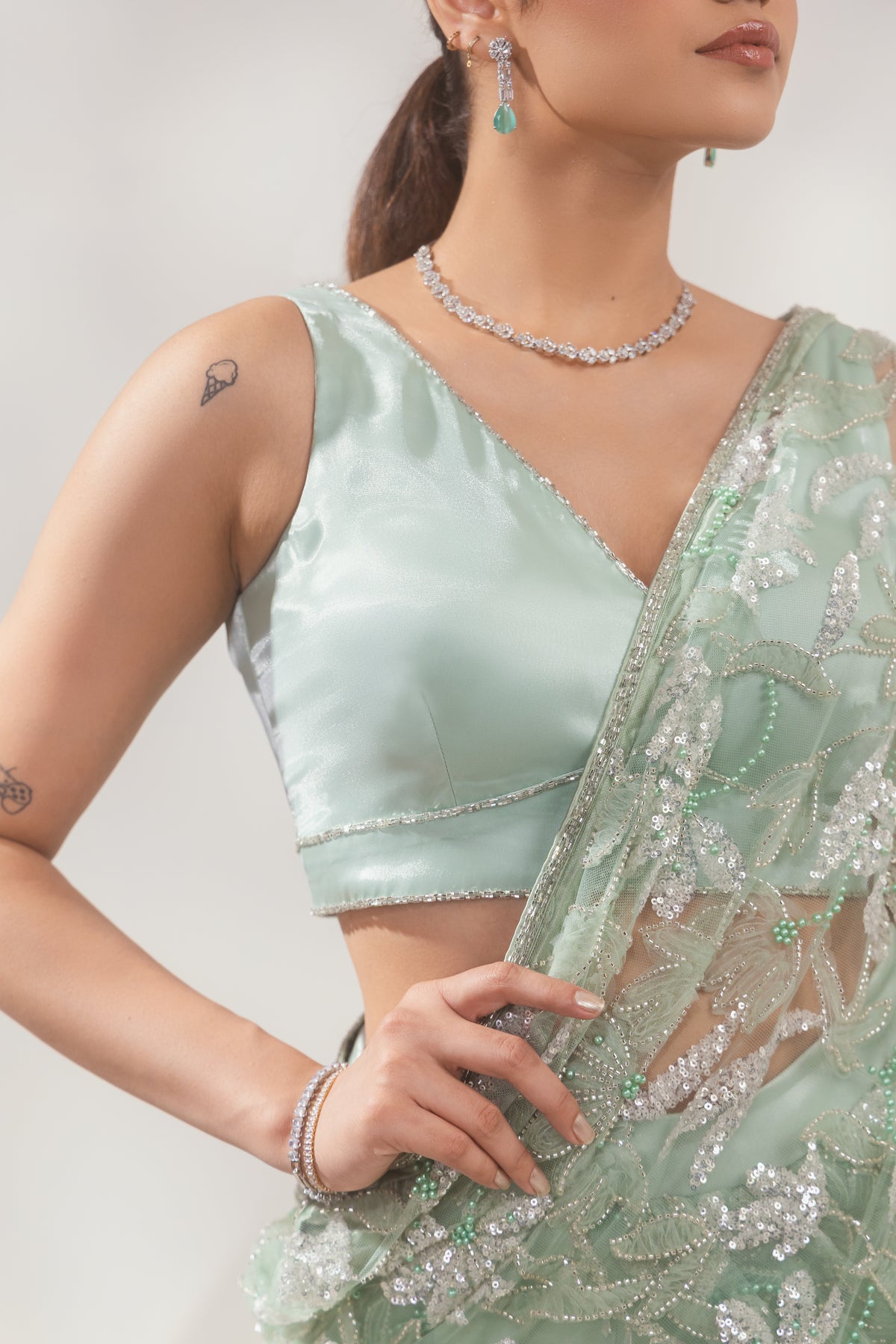 Floral Zaal Saree