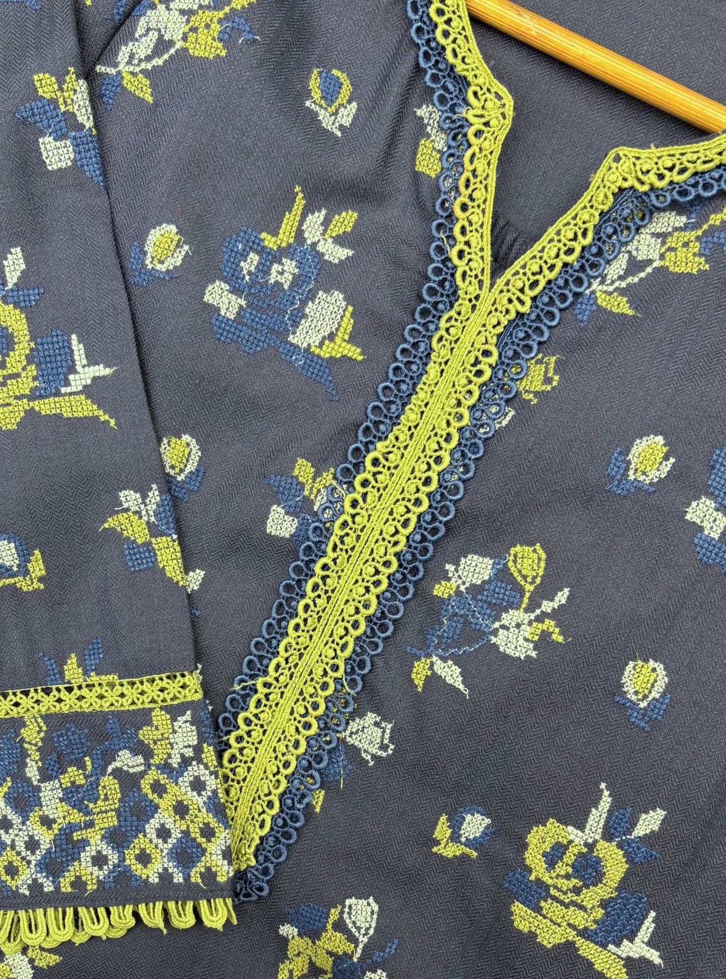 Lottie Wool Navy Kurta Set