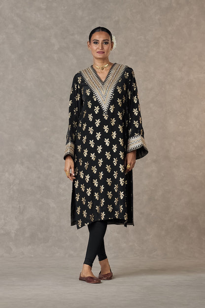Black Cherrybloom Kurta