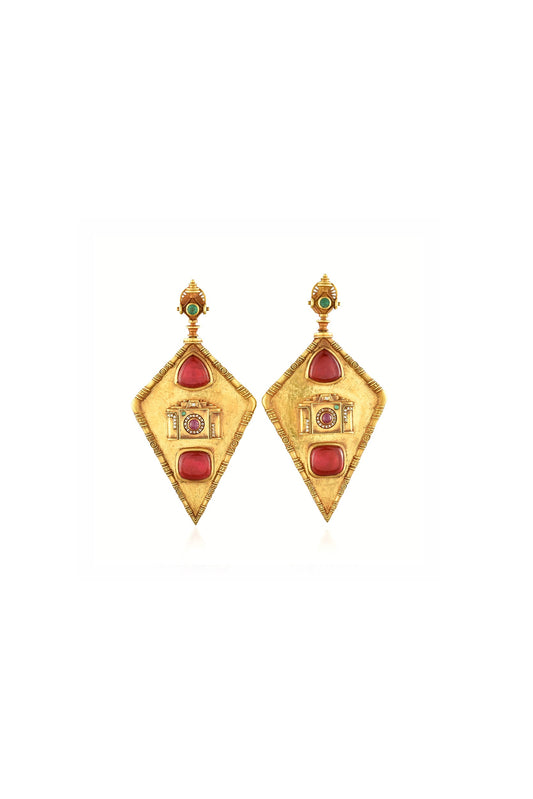 Besan Barfi Earrings