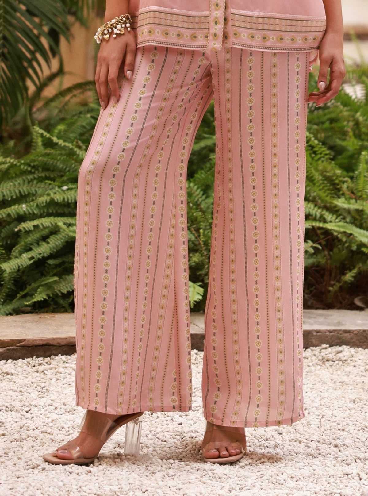 Svea Lawn Printed Pink Co-ord Set