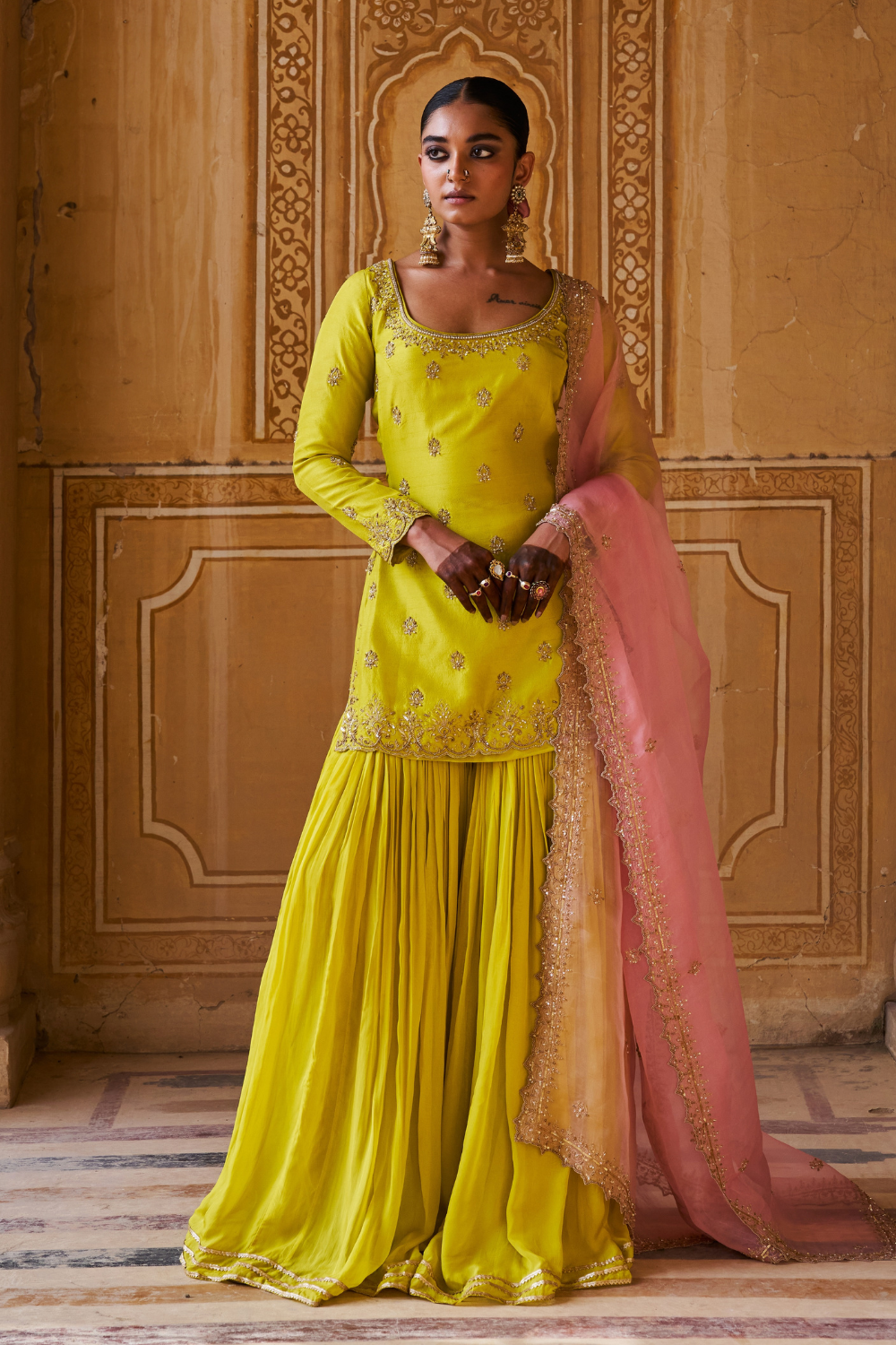 Kritika Khurana in Amisha Sharara Set