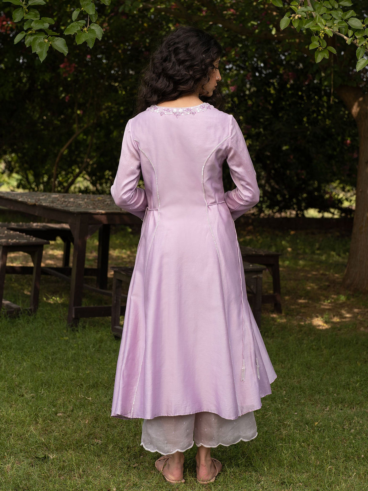 Rainbow Lilac Kurta Set