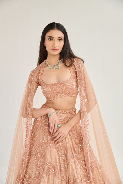 PEACH LEHENGA