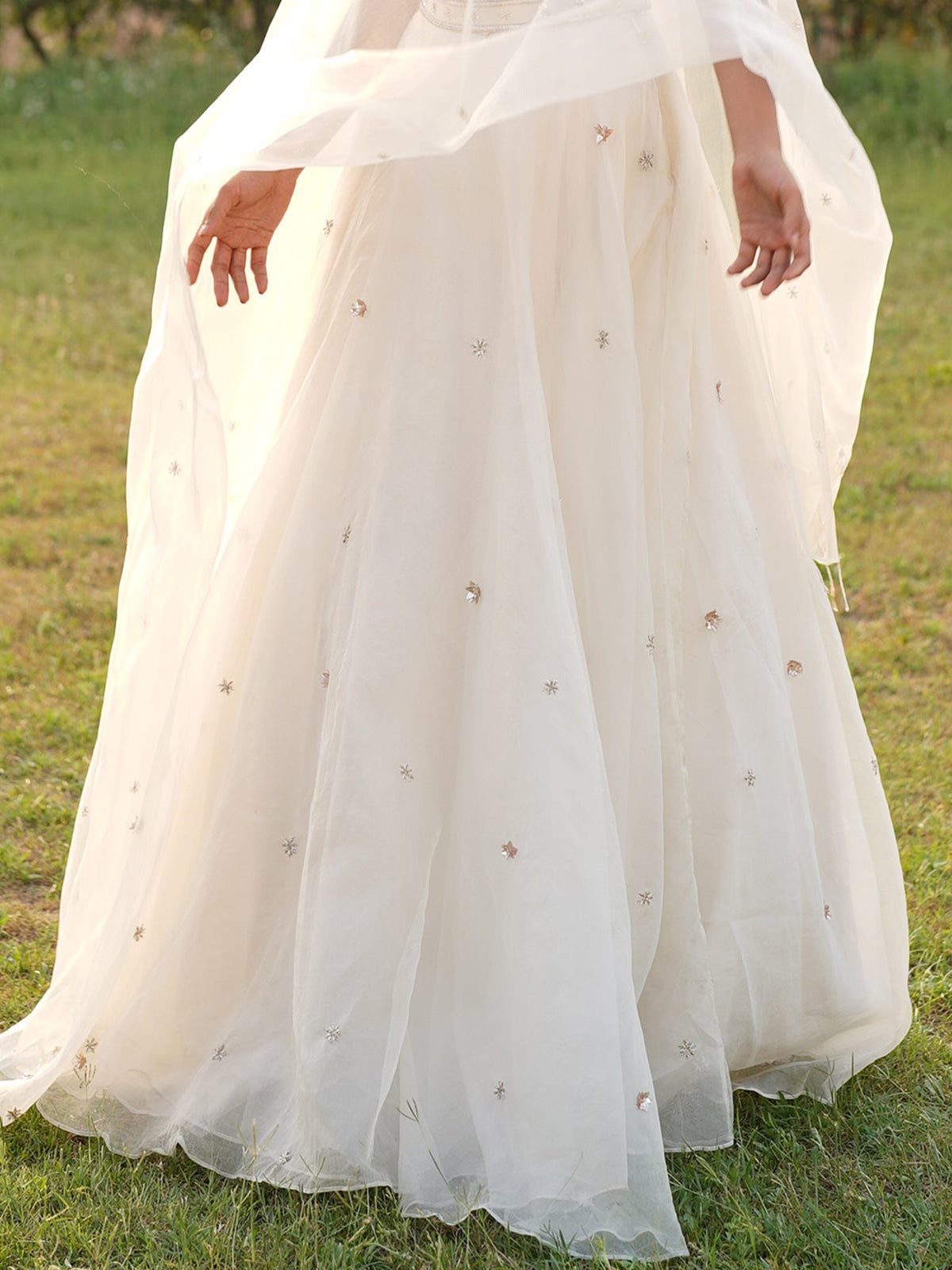 Chand Off-White Lehenga Set