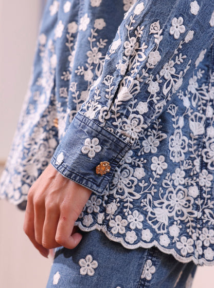 Ronan Denim Blue Co-ord Set