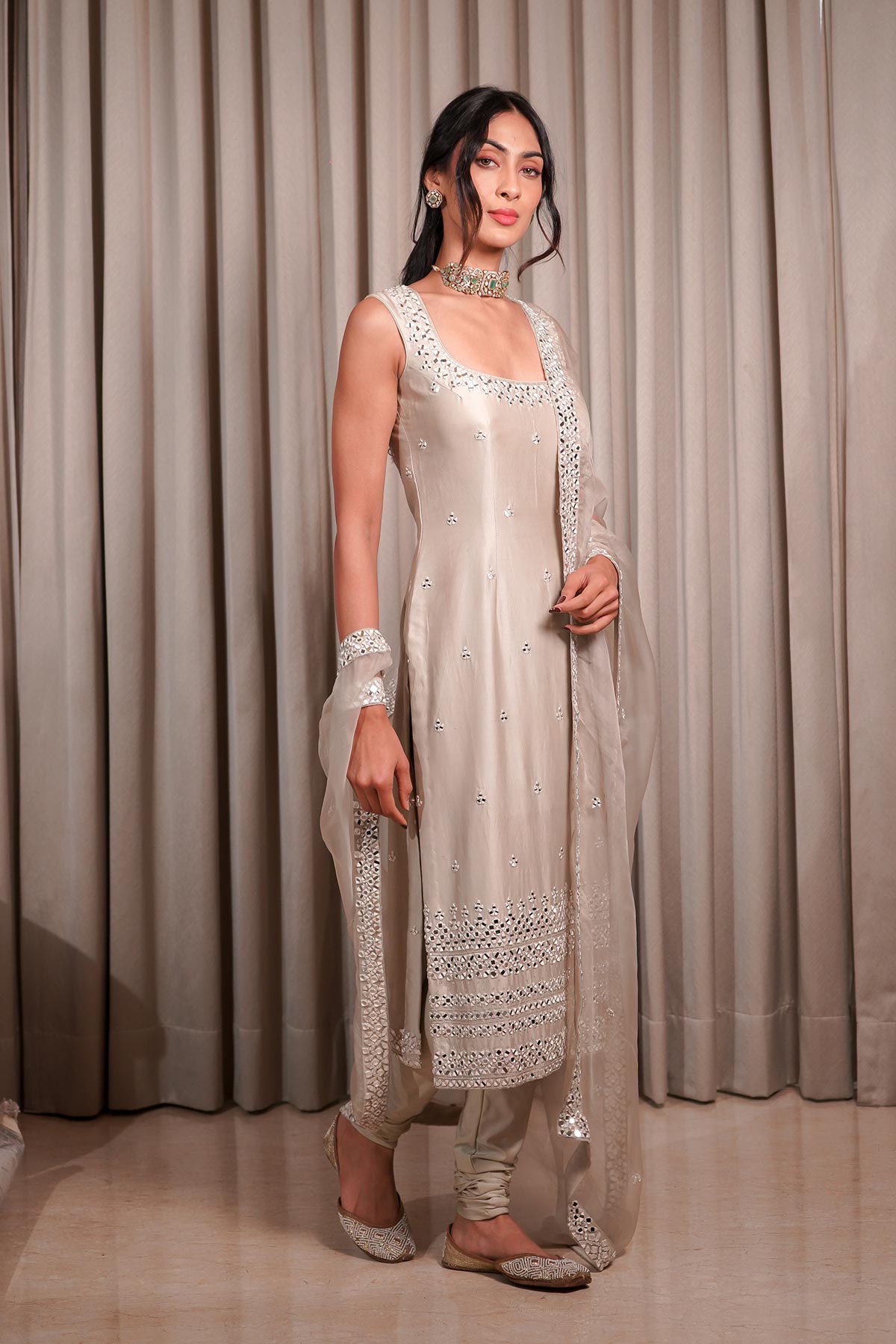 Grey Kurta set