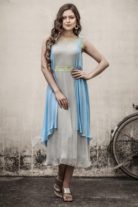 Tunic Grey Powder Blue