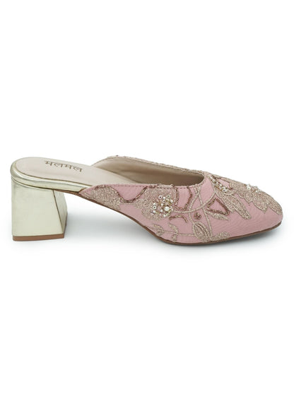 Mantra Pink Vegan Mule Heel
