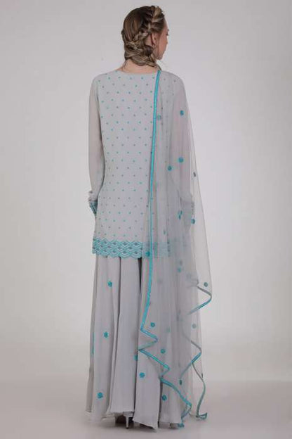 Eva Kurta Set Grey