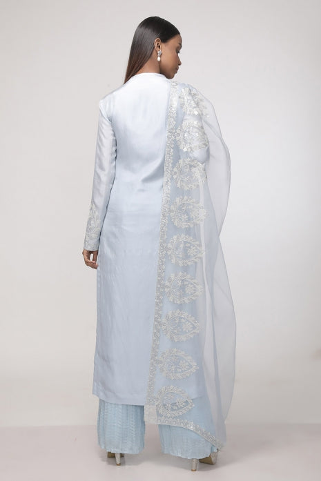 Bluebell Symphony Kurta Set (Powder Blue)