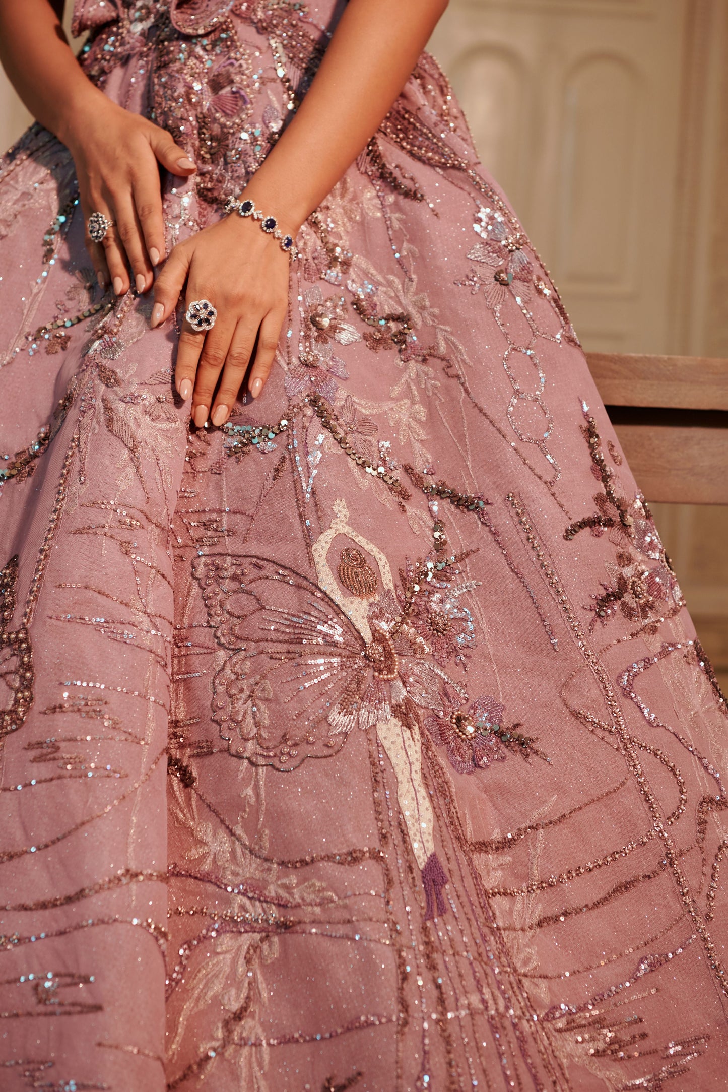 Stardust Glittered Gown