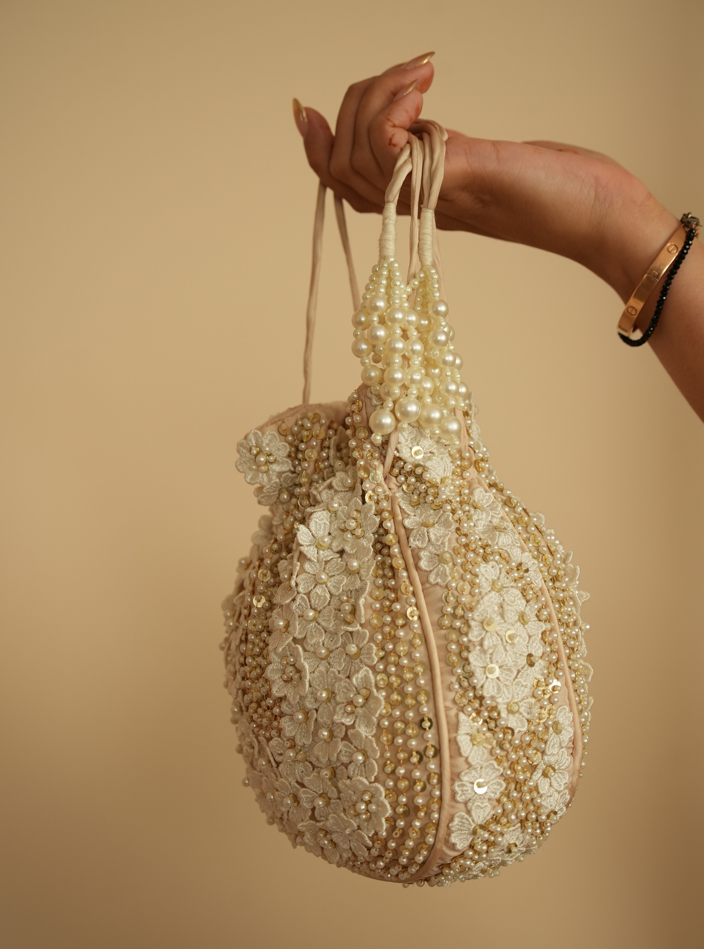 Lara Gold Potli Bag