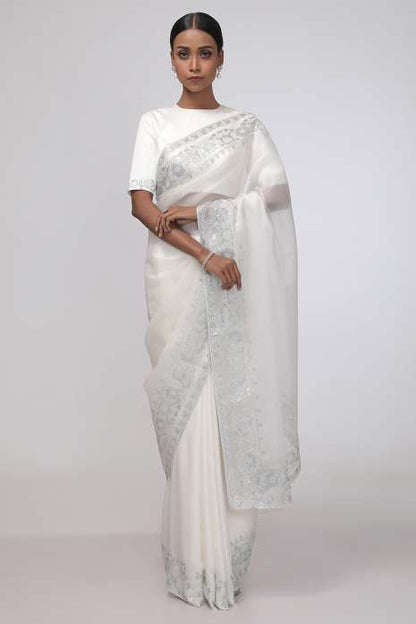 Snowflake's Serenity Saree (Off white)