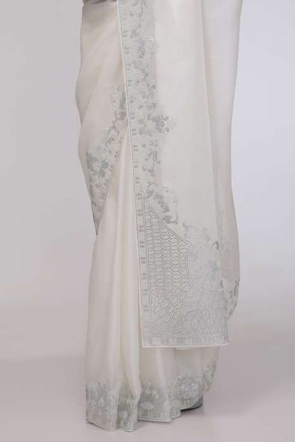 Snowflake's Serenity Saree (Off white)