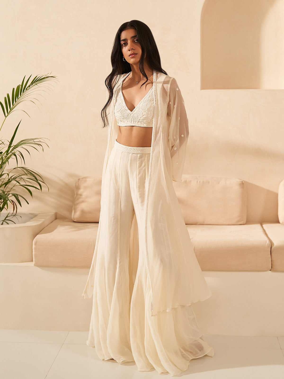 Jasmine Organza Jacket Set