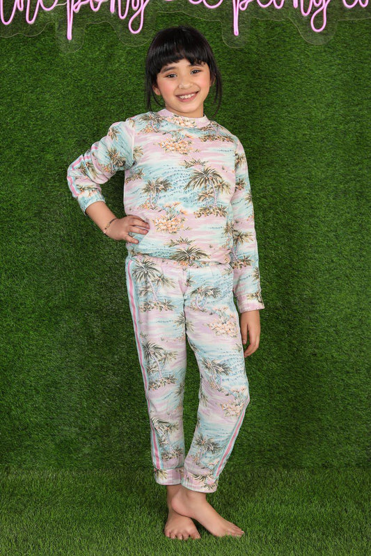 ALOHA - SET OF TWO (TOP + TRACK PANTS) - The Pony & Peony Co.