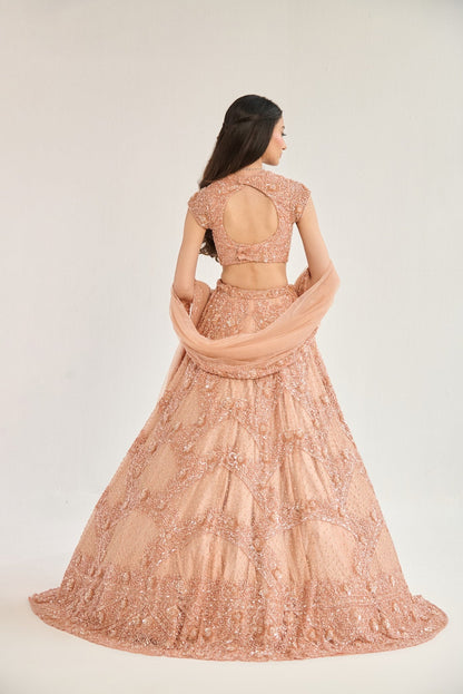 PEACH LEHENGA
