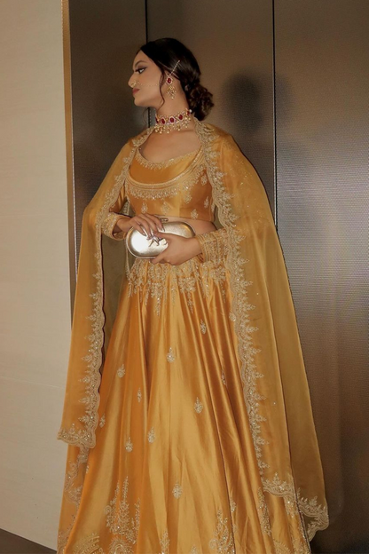 Natasha Shah in Nazmi Lehenga Set