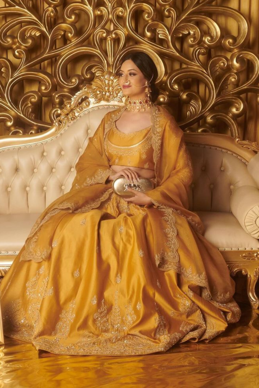 Natasha Shah in Nazmi Lehenga Set