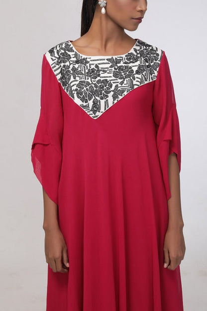 Elsie Tunic Wine and Ivory