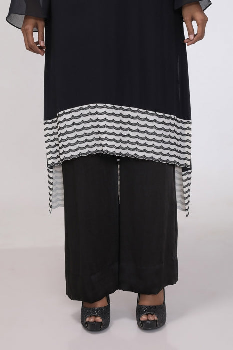 Eleanor Tunic Black and Ivory