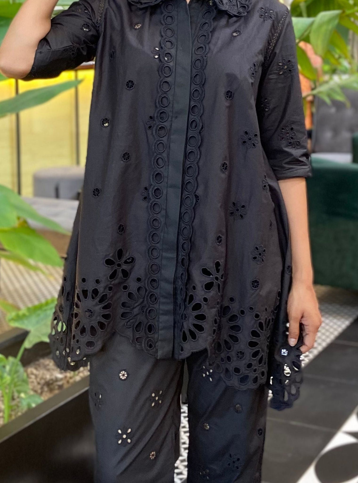 Carlisle Supima Cotton Black Co-ord Set