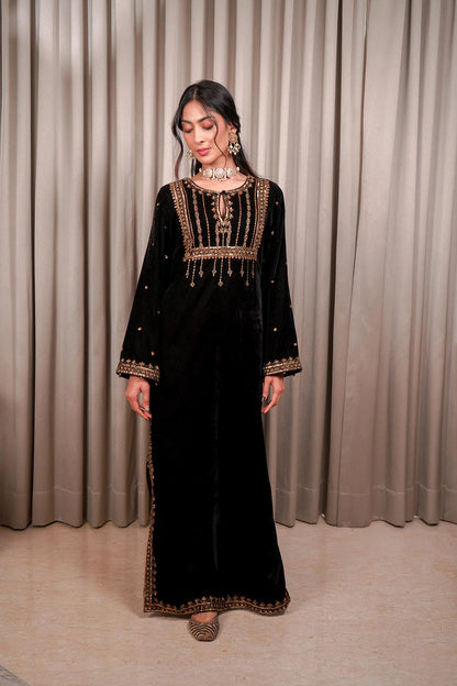 Black Kaftan Set