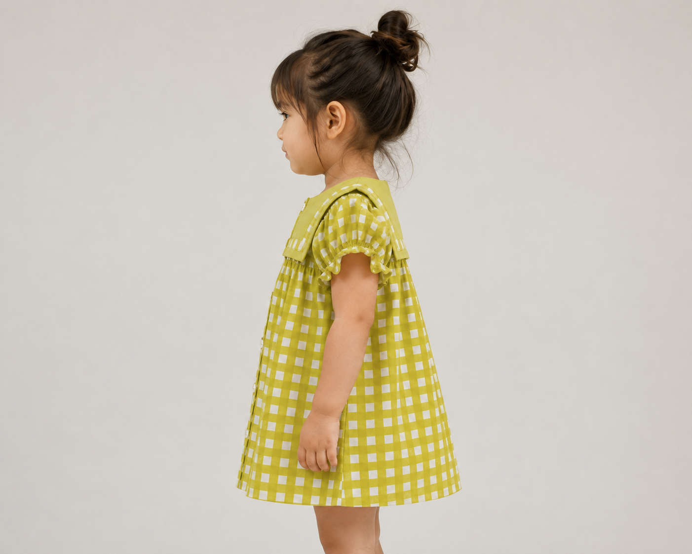 Lemon Check Dress
