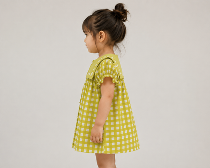 Lemon Check Dress