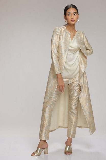 Pearl Jacket Set Cream