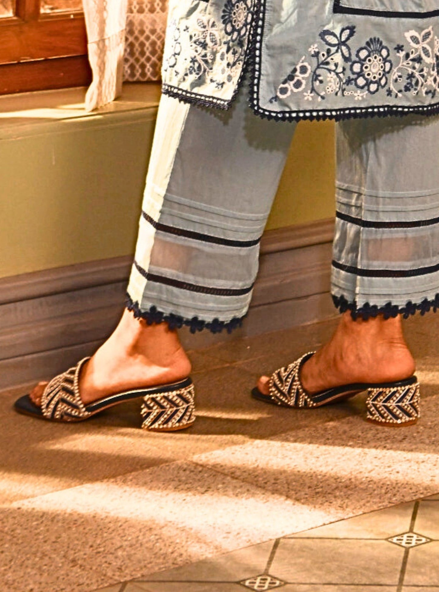 Raaha Navy Heels