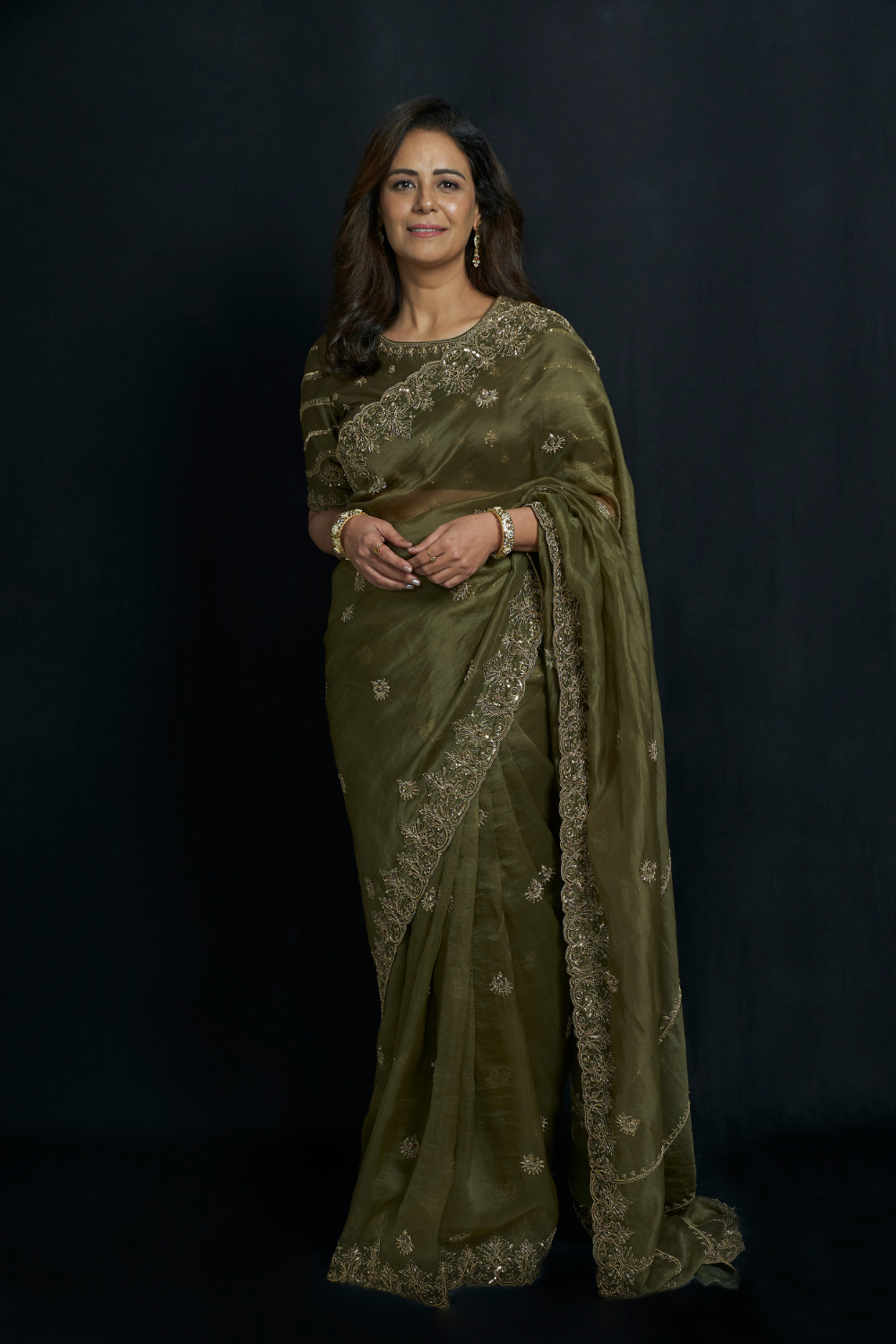 Mona Singh in Shaheen Saree