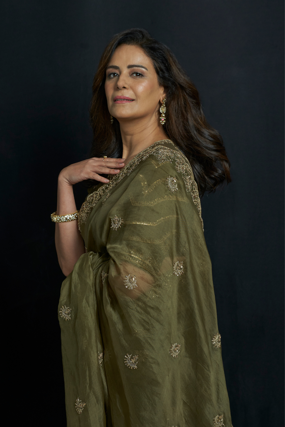 Mona Singh in Shaheen Saree
