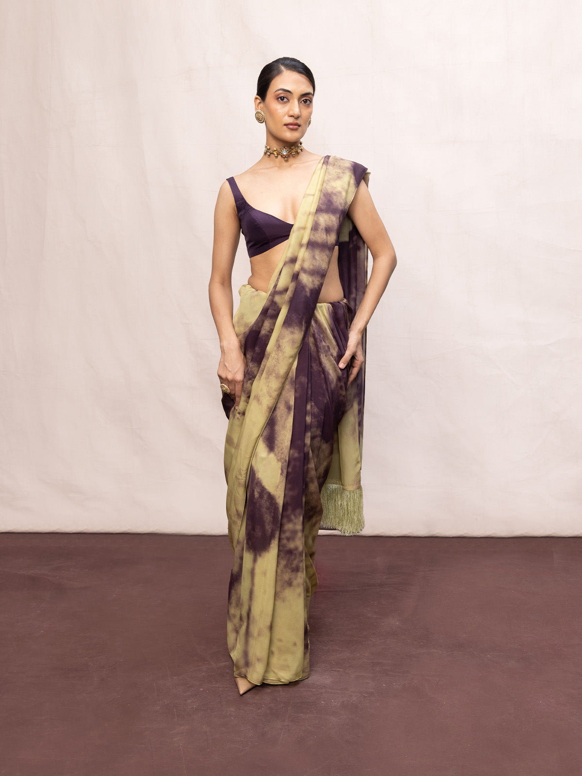Multicolour Chiffon Digital Print Saree