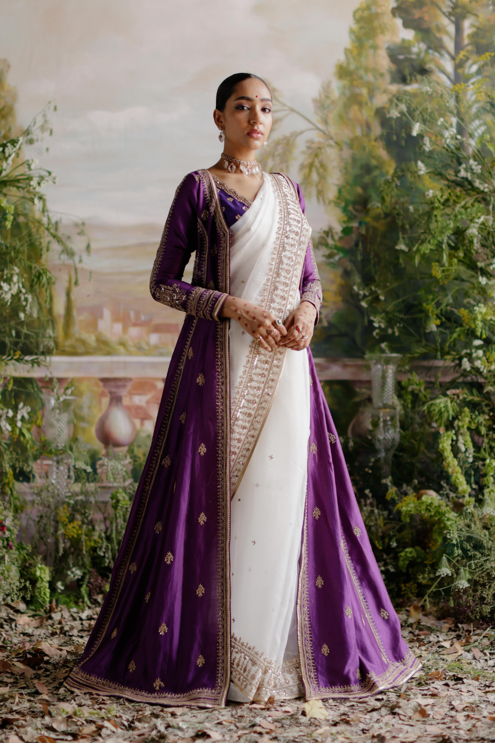 Niki Mehra in Zareena Saree Set