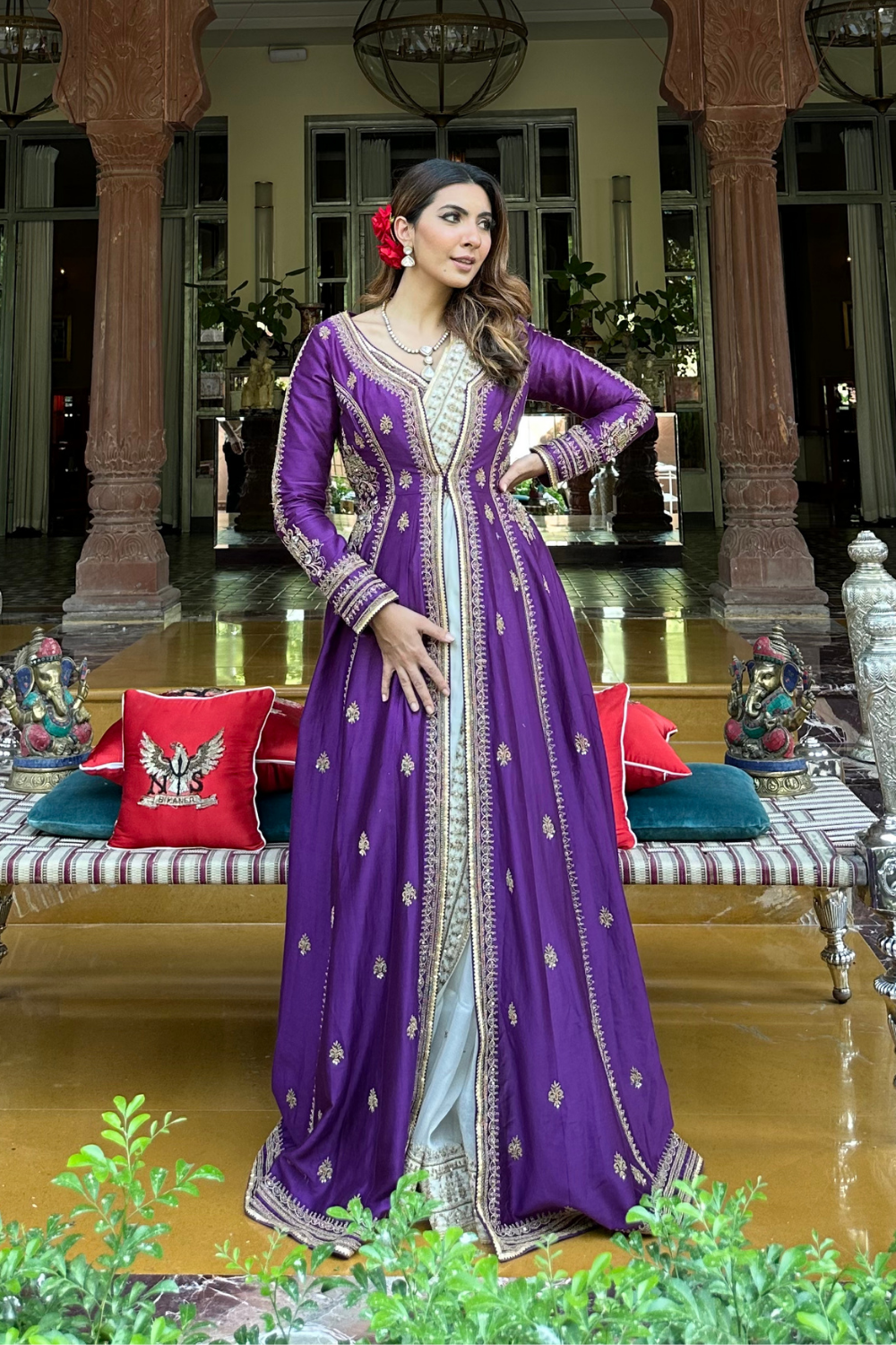 Niki Mehra in Zareena Saree Set