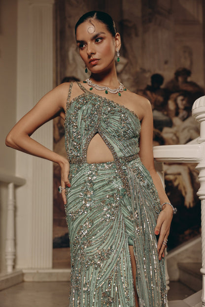 Serpentine Elegance Gown